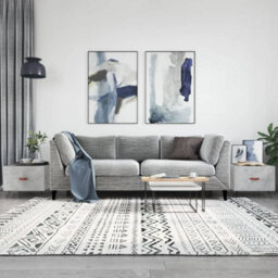 Berkfield Coffee Tables 2 Pcs Concrete Grey 50X50X40 Cm Engineered Wood - thumbnail 1
