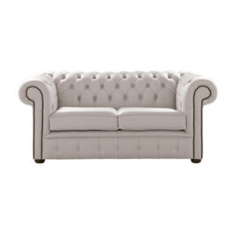 Chesterfield 2 Seater Shelly Grove Leather Sofa Settee Bespoke In Classic Style - thumbnail 1