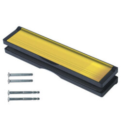 All in one Intumescent Letterbox Assembly 242mm Fixing Centres Polished Chrome