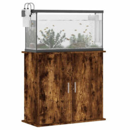 Walplus Smoked Oak Aquarium Stand 81X36X73 Cm Engineered Wood Fish Tank Cabinet - thumbnail 4
