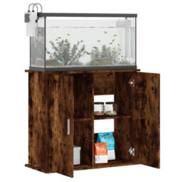 Walplus Smoked Oak Aquarium Stand 81X36X73 Cm Engineered Wood Fish Tank Cabinet - thumbnail 3