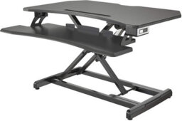 Duronic Dm05D22 Sit-Stand Desk Workstation, Desk Convertor, Electric Height Adjustable 15-50Cm, 85-51Cm Platform - Black - thumbnail 5