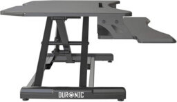 Duronic Dm05D22 Sit-Stand Desk Workstation, Desk Convertor, Electric Height Adjustable 15-50Cm, 85-51Cm Platform - Black - thumbnail 3