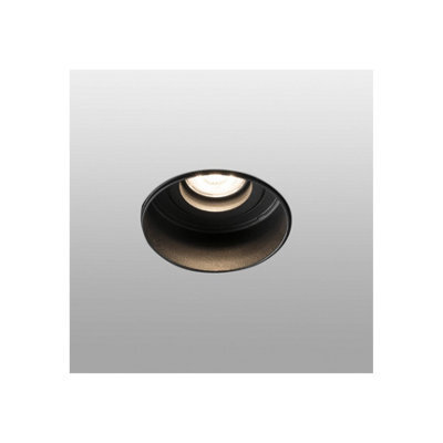 Luminosa Lighting Luminosa Hyde Black Tiltable Round Recessed Downlight Trimless, Gu10 - image 1