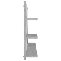 Berkfield Bathroom Mirror Concrete Grey 90X10.5X45 Cm Engineered Wood - thumbnail 6