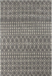 The Rugs Soft Moroccan Diamond Shaggy Rugs And Runners High Pile Grey And Ivory Living Room Kitchen Hallway 1010