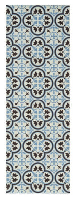 Kensington Blue Tile Design Heavy Duty Mat, 150Cm X 50Cm - image 1