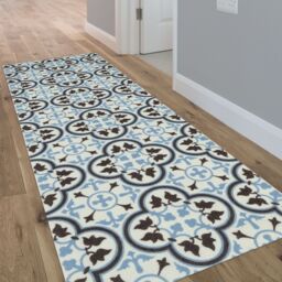 Kensington Blue Tile Design Heavy Duty Mat, 150Cm X 50Cm - thumbnail 2