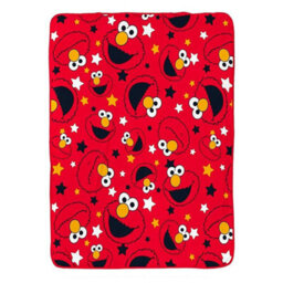Sesame Street Fleece Elmo Blanket Red/black/white (150Cm X 100Cm)