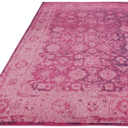 The Rug Edit Pink Blue Traditional Muse Persian Medallion Rug - thumbnail 4