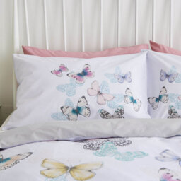 Catherine Lansfield Bedding Scatter Butterfly Duvet Cover Set With Pillowcases Heather - thumbnail 2