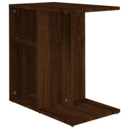Walplus Side Table Brown Oak 50X30X50 Cm Engineered Wood - thumbnail 2