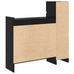 Walplus Shoe Cabinet Black Oak 100.5 X 28 X 100 Cm Engineered Wood - thumbnail 8