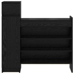 Walplus Shoe Cabinet Black Oak 100.5 X 28 X 100 Cm Engineered Wood - thumbnail 6