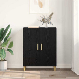 Walplus Sideboard Black Oak 70 X 34 X 90 Cm Engineered Wood - thumbnail 4