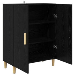 Walplus Sideboard Black Oak 70 X 34 X 90 Cm Engineered Wood - thumbnail 5