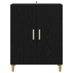 Walplus Sideboard Black Oak 70 X 34 X 90 Cm Engineered Wood - thumbnail 6