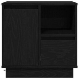 Berkfield Bedside Cabinet With Led Black Oak 50X34,5X50 Cm - thumbnail 6