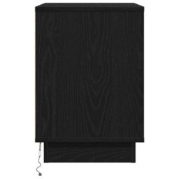 Berkfield Bedside Cabinet With Led Black Oak 50X34,5X50 Cm - thumbnail 7