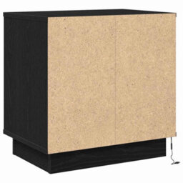 Berkfield Bedside Cabinet With Led Black Oak 50X34,5X50 Cm - thumbnail 8