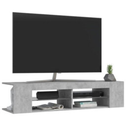 Walplus Tv Cabinet With Led Lights Concrete Grey 135X39X30 Cm - thumbnail 6