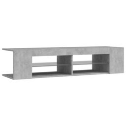 Walplus Tv Cabinet With Led Lights Concrete Grey 135X39X30 Cm - thumbnail 7
