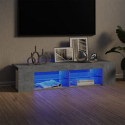 Walplus Tv Cabinet With Led Lights Concrete Grey 135X39X30 Cm - thumbnail 1