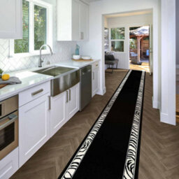 Zebra Hallway Runner Rug - Soft, Comfortable & Durable Carpet For Hall, Kitchen & Corridor - thumbnail 1