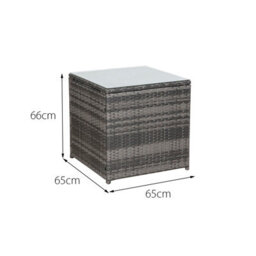 OSeasons Malta Rattan 6 Seater Corner Set In Walnut Grey - thumbnail 7