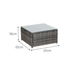 OSeasons Malta Rattan 6 Seater Corner Set In Walnut Grey - thumbnail 8
