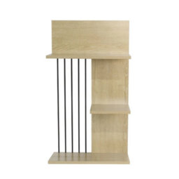 Natural Wall Shelving Unit 3 Tier Bookcase Storage Home Office Wooden Display Shelf Tidy