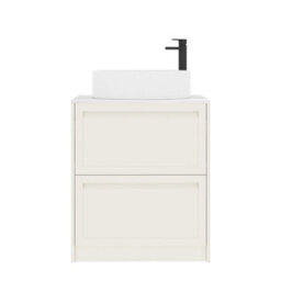 Royal Bathrooms Royal Bathroom Elmore 700mm Classic White Freestanding Countertop Bathroom Vanity Unit 2 Drawer With Peak Basin - thumbnail 7