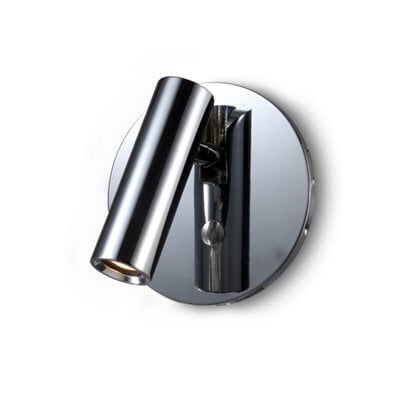Ultra Beam Lighting Ultrabeam Chrome Wall Mounted Recessed Bedside Reading Light 3 Watt 3000K Warm White Led - image 1