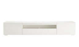 MMT Funiture Designs Modern White 200Cm Matt Gloss Tv Stand Cabinet Suitable For 55 - 80 Inch 4K Led Flat Screen Tv's - thumbnail 8