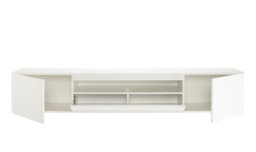 MMT Funiture Designs Modern White 200Cm Matt Gloss Tv Stand Cabinet Suitable For 55 - 80 Inch 4K Led Flat Screen Tv's - thumbnail 9