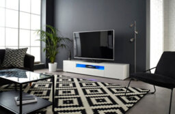 MMT Funiture Designs Modern White 200Cm Matt Gloss Tv Stand Cabinet Suitable For 55 - 80 Inch 4K Led Flat Screen Tv's - thumbnail 4