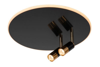 Lucide Jubel - Flush Ceiling Light - 40 Cm - Led Dim. - 2700K - Gun Metal - image 1