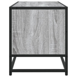 Berkfield Tv Cabinet Grey Sonoma 80X34.5X40 Cm Engineered Wood And Metal - thumbnail 5