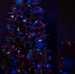 Samuel Alexander 28.7M 360 Led Supabrights Multi-Action Christmas String Lights With Timer In Blue, Red & White - thumbnail 6