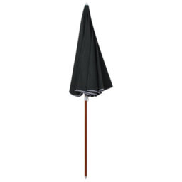 Berkfield Elegant Parasol With Steel Pole 240 Cm Anthracite - thumbnail 1