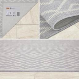 Homeart Outdoor Rugs Easy Cleaning Area Rugs For Balcony,garden,picnic,uv Weather Resistant Grey Cream, 140 X 200 Cm - thumbnail 4