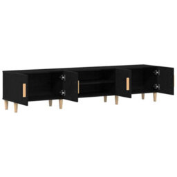 Berkfield Tv Cabinet Black Oak 180X31,5X40 Cm Engineered Wood - thumbnail 5