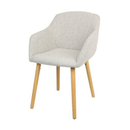 Luciano - Dining Chairs In Premium Textured Linen Set Of 2 Grey - thumbnail 5