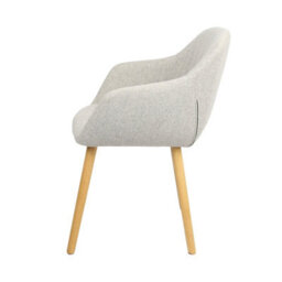 Luciano - Dining Chairs In Premium Textured Linen Set Of 2 Grey - thumbnail 6
