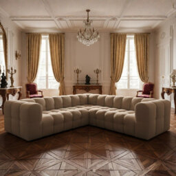 Symmetrical Modern Corner Sofa Baloo Corner S Beige - thumbnail 3