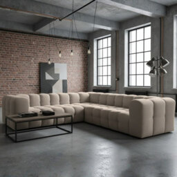 Symmetrical Modern Corner Sofa Baloo Corner S Beige