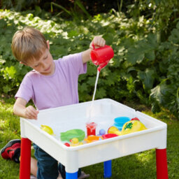 Liberty House Toys Kid's 5-In-1 Activity Table And Two Chairs Set, Multicolour - thumbnail 3