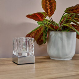 Valuelights Cube Pair Of Modern Chrome Glass Ice Cube Touch Table Lamps - thumbnail 7