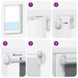 Walplus Light Grey Blackout Roller Blind 70X150 Cm, Fabric Width 65.7 Cm Polyester - thumbnail 5