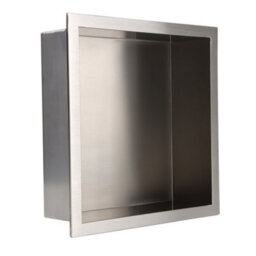 Homestylestore Stainless Steel Recessed Shower Niche Storage Shelf 340 X 340mm - thumbnail 1